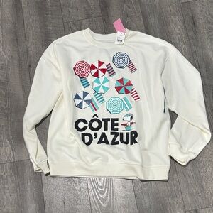 Snoopy Peanuts Côte D'Azur Graphic Sweatshirt